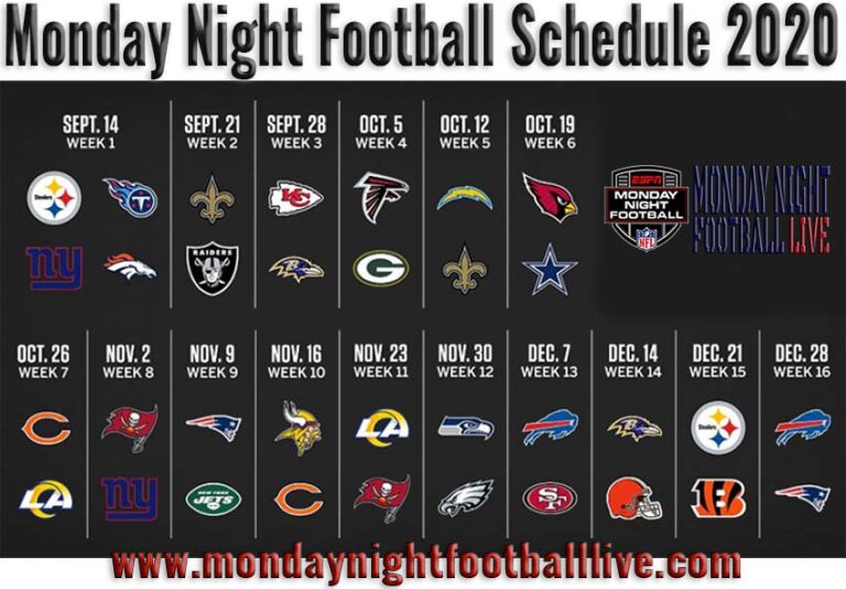 Watch NFL Monday Night Football Live Stream Online